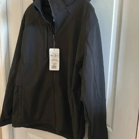 Y2K ,vintage tag,NWT MEN Large soft shell black jacket !Exc cond! Sporty,classic - Picture 3 of 14